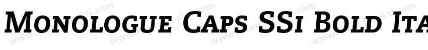 Monologue Caps SSi Bold Italic Small Caps字体转换